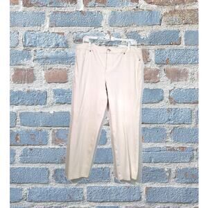 Contemporary Brand Off White Stretch Pants Ladies Size 16 With Pockets